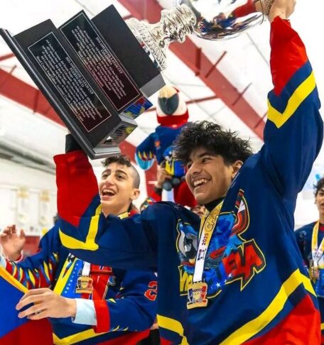 Selección U16 de Venezuela campeona de la Latam Cup 2025 de hockey sobre hielo